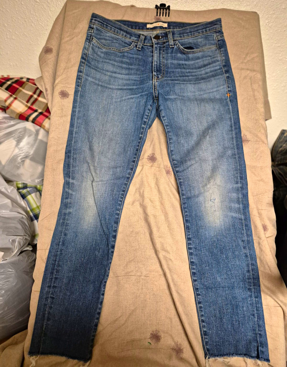 Imogene + Willie Mens Slim Jeans Blue Medium Wash Mid Rise 5-Pocket 28